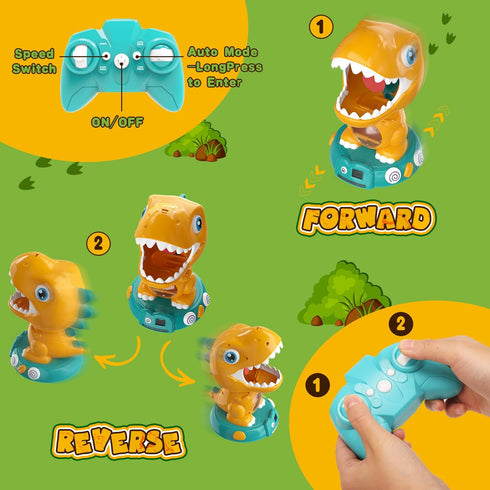 3-5 5-7 8-12, 3 4 5 6 7 EagleStone Remote Control Dinosaur Shooting Toys for Kids Electronic Dino Shooting Target Game