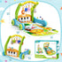 2 1 Tummy 0-6 12-18 Baby Gym Play Mat with Walker, IN Kick and Play Piano Activity Center with Light & Music, Time Mat