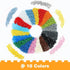 3600PCS Pixel Bricks, 1X1 18 Colors Classic Round Plates Building Blocks Parts, Pixel Arts Dots Bulk Studs Accessories
