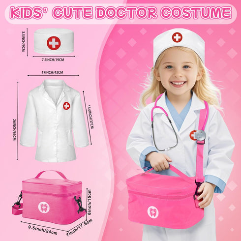 XZZO Set, 48 3-5, Playset Kids Dentist Play Pcs Doctor Kit for Toddlers Pretend for Toddlers with Medical Bag