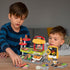 Set: 3+ Kids BBQ Grill Play Coffee, Card Reader, Cash Register, Play Food (Grilled Fish, Wings, Kebabs, Sausages), Play