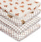 FIGEPO Fitted Baby Neutral Pack N Play Sheets Mini Crib Sheets Bear and