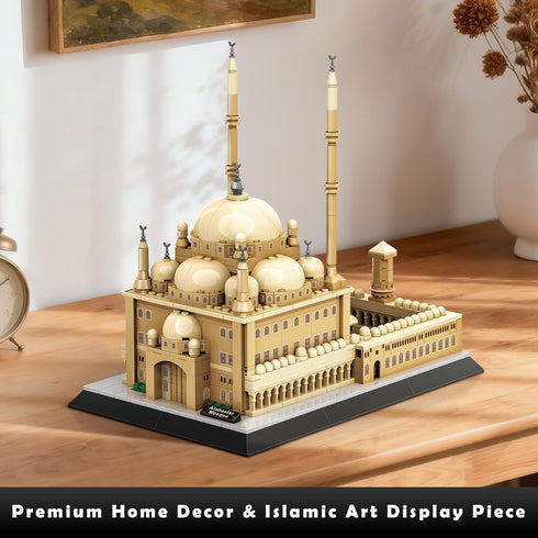 Mohammed Set, 620 Mosque of Ali Cairo Building Alabaster Mosque Architecture Model Pcs, Islamic Gift for Ramadan & Eid