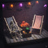 LUOZZY 12pcs Dollhouse Miniature Furniture Accessories Mini Wooden Folding Beach Sunbath Chair Longue Deck Chair