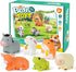 1-3: 6 Set, 1 2 3+ Bath Toys for Toddlers PCS Light-Up Farm Animal Bath Toy Baby Bath Toys, Bathtub Pool Bath Toy