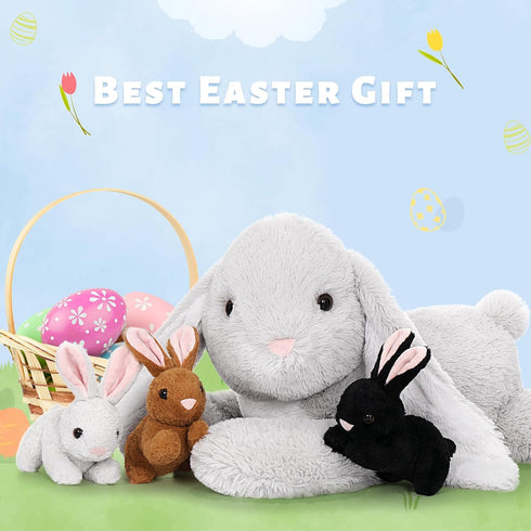 24" Large Stuffed Bunny Rabbit Plush Toy Gifts for Kids - Big Bunny Stuffed Animal
