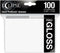 Ultra Pro 88-15600 Eclipse Gloss Standard Sleeves, 100 Pack - Arctic White