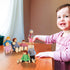 Wooden Doll House People, 8 Figures Dolls Family Set for Girls, Toddler Kids Dollhouse Accessories Toy