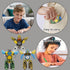 salepo 6PCS Transformable Fidget Spinners for Kids Party Favor, Deformable Robot Spinner Fidget Toys, Fingertip Gyros