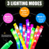 Glow Sticks Party Favors, 8 PCS LED Pop Tubes, Glow Necklaces, Bracelets, Light up Camping Toys for Kids, Fun Supplies