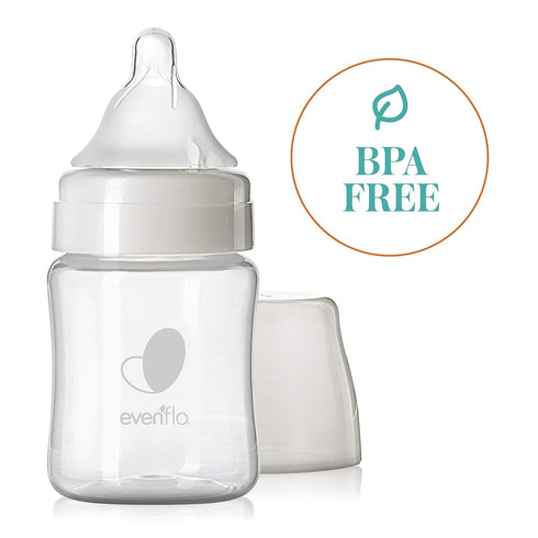 5 (Pack 6) Evenflo Feeding Premium Proflo Venting Balance Plus Wide Neck Baby, Newborn and Infant Bottles - Developed