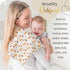 BlessEver 42 47 inches Muslin Swaddle Blanket for Unisex, Soft Breathable and Skin-Friendly Baby Swaddles for Boys