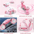 Pink RC Car Toys for Girls Aged 6-12, Gesture Sensing Stunt Car with Lights Music for Birthday Gifts