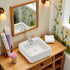 Wentoenapp 1:12 Dollhouse Wash Basin Wide Application Exquisite Scale Doll House Furniture Sink for Entertainment