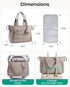 BAGSMART Diaper Bag Tote, Hospital Bag for Labor Delivery, Puffy Maternity Travel Diaper Tote, Baby Bag with Pacifier