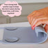 The Table Tyke Silicone Suction Placemat | Teething Edge Bumper/Spill Stopper | Dishwasher Safe, Travel Ready, Fits