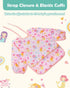 3 Pack 6-24 Lictin Baby Bibs for Boy or Girl, Cute Long Sleeve Bib, Waterproof Bibs for Toddlers,Adjustable Closure