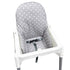 Cotton Seat Covers for IKEA Antilop Highchair, Foldable Baby Highchair Cover with Forest Pattern (Grey Star)