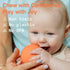 6 2 Set b is for Ball Food Grade Silicone Sensory Baby & Toddler Ball | teether | squirty Bath Toy | Stacking Toy |