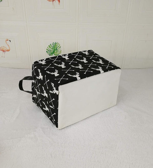 KUNRO Rectangle Toy Bin, Waterproof Storage Organizer for Nursery Hamper, Kids Bedroom, Baby Gift Shelf Baskets