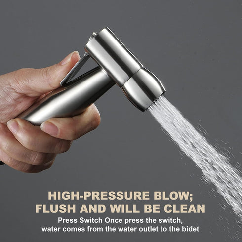RWYRBNSL HandheldSprayer,Toilet Sprayer Head Stainless Steel HandheldSprayer Cloth Bathroom Diaper Sprayer for Kitchen