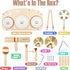Set 2 11 1 2-3, 18+ Kids Drum - Montessori Toys for Year Old Boy Girl Birthday Gifts, in Wooden Musical Instruments
