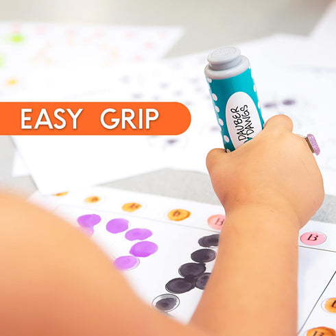 Cameron Frank Products Dot Markers for Toddlers 1-3, Set of 8 Washable Dot Paints with Activity Book PDFs