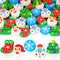 Christmas Erasers for Kids Bulk, Assorted Christmas Tree, Santa, Snowman, Snowflake Novelty Erasers for Holiday Gifts