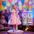 Delighkidz 3 4 5 6 7 8 2 4-6 Stand Karaoke Machine for Kids, Singing Toys Gifts for Year Old Girls Boys, Rechargeable