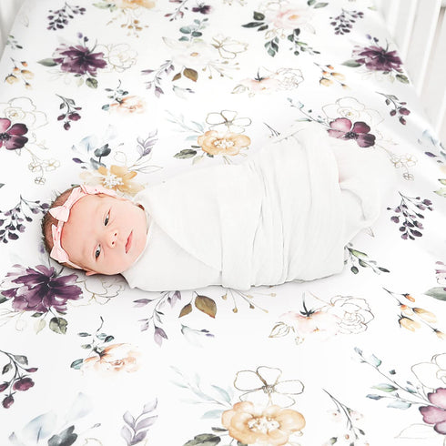 Set 2 PackFits GRSSDER Stretchy Ultra Soft Jersey Knit Fitted Crib Sheets All Standard Crib Mattress Pads Safe