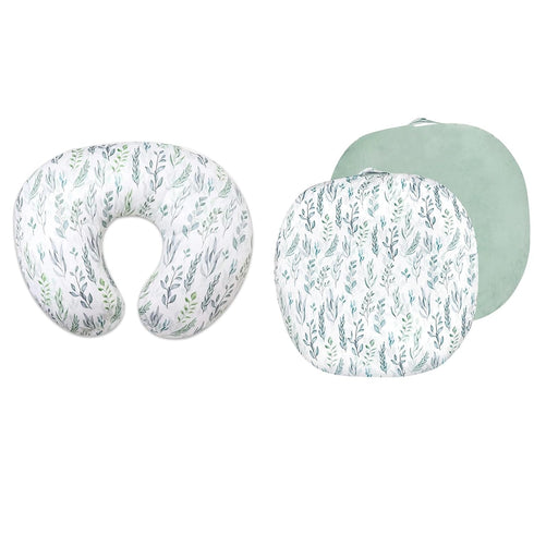 DILIMI Nursing Pillow Cover, Newborn Lounger Cover,Soft and Comfortable, Green Leaf