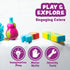 6 Pack Tub Works Tools Mold Free Bath Toys, | Sealed, No Hole Bath Toys Design Keeps Moisture Out | Soft, Squeezable