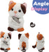 Hopearl Talking Kitty Plush Toy, Repeats What You Say, 7'' Interactive Cat Gift for Toddlers