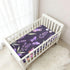 CZXW 52" 28" Butterflies and Lavender Flowers Crib Sheets Fitted x Natural Cotton Soft & Breathable for Baby Crib