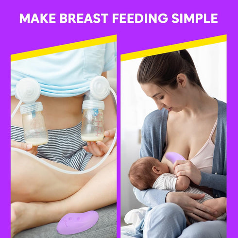 2-in-1 Easy@Home Lactation Massager with Heat | Gentle Warming & Vibration for Breastfeeding Comfort