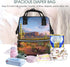 HCBPWVQA Backpack Daypacks Backpack Mommy Cactus Landscape Diaper Bag with Changing Pad and Pacifier Holder