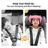 Child Car Seat Head Support Band - Baby Head Neck Relief Safety Headrest - Adjustable Toddler Carseat Head Holder Head
