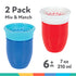 Nuby Wonder Cup with 360 Smart Edge Silicone Rim - 2-Pack, 7 oz - Red/Blue