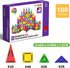 Magnetopia 100 Set 3+, Magnetic Building Tiles Kids Toys, PCS Travel Magnetic Tiles, STEM Educational Building