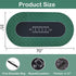 70 x 35 Inch Texas Hold'em Poker Mat - Portable Table Top with Smooth Surface and Carrying Case.