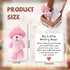 TOYMIS Worry Bear in Box with a Hat, Handmade Positive Mini Plush Bear with Encouragement Card Inspirational Support