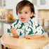 siphylline Set 2, 22x11in Emerald Green Playful Whale Cotton Muslin Burp Cloth Breathable Milk Spit Up Cloth for Gender