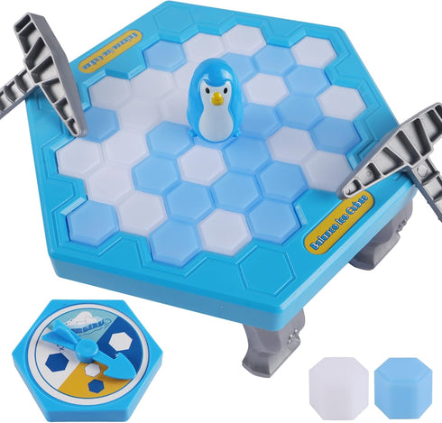 DR.DUDU Save Penguin Break Ice Board Game for Kids 4-8 - Ice Breaker Family Funny Table Game, Ice Block Puzzle Toy
