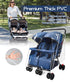 Double Stroller Rain Cover, Weather Shield for Side by Side Baby Double Stroller, Universal Waterproof Stroller Cover