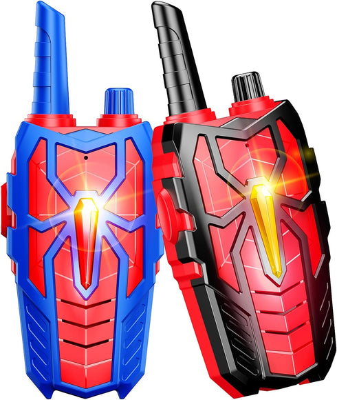 Spider Walkie Talkies for Kids - 2 Pack Outdoor Hiking Toy for Ages 3-12, Birthday Gift for Boys 5-7 Years Old