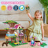 Set 6-12+ HOGOKIDS Tree House Friends Building with LED Light - Girl House Forest Building Block Toy Kit, Birthday