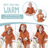 BlueMello Ultra-Soft Baby Fox Bathrobe, Hooded Robe for Toddlers 0-6 Months, Ideal Infant Boy & Girl Gift