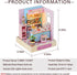 (QT045) CUTEROOM DIY Doll House Miniature Furniture Wooden House Kit with Dust Cover & LED Light and Accessories - New