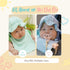 Set, 100% Baby Muslin Sun Hat & Bib Cotton Gauze, Made in Korea, Breathable Baby Bonnet with Soft Neck Band