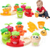 MOONTOY Baby Montessori Stacking Toys, 18pcs Plant Flower Pots & Puzzles Set for 1+ Year Old